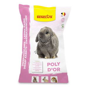 Пълноценна храна за декоративни зайчета, 20 кг. - Benelux Dwarf Mixture Rabbit Poly d'or
